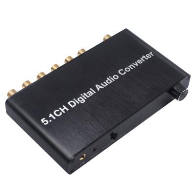 China 5.1Ch Digital Audio Converter Dolby DTS/AC3 SPDIF Decoding Input 5.1 Coaxial To RCA 110 SPDIF Decoder for sale