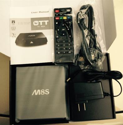 China Original M8S 2G/8G Dual band 2.4G/5G wifi Android 4.4 Amlogic S812 tv box support OEM ODM for sale