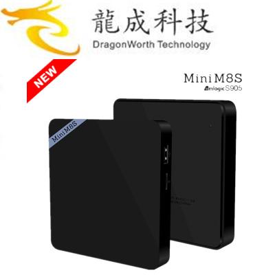 China 2016 latest Mini M8S Smart Tv Box Kodi Preloaded Amlogic S905 Quad Core Downloaded Android Apps Smart Tv Box for sale