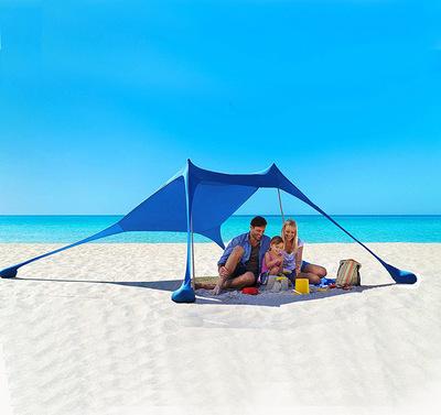 China Diagonal Tie Type Beach Sun Shade Lightweight Canopy Portable Beach Tent Sun Shelter for sale