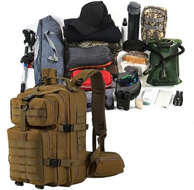 China Large Military Tactical Backpack Easy Carry Army Increasing Emergency Kit Earthquake Survival 3P Molle System Bag Rucksack Kit for sale