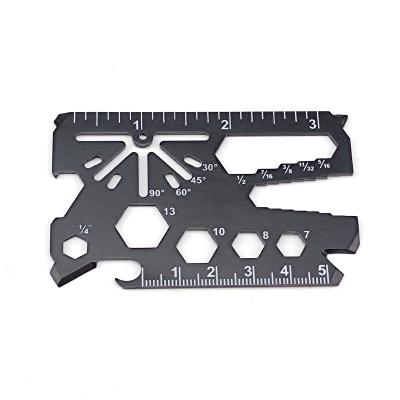 China Activity Stainless Steel Bottle Opener Credit Card Freebie Spokel Tool EDC Tool Survival Multi Tool Credit Card Outdoor Camping Tool for sale