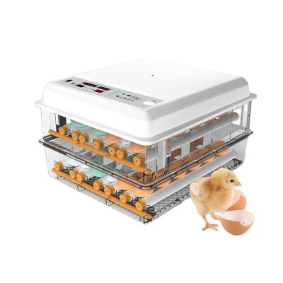 China 120 Multifunctional Fully Automatic Chicken Egg Incubator Quail Guinea Goose Bird Egg Hatcher Household Incubators For Sale for sale