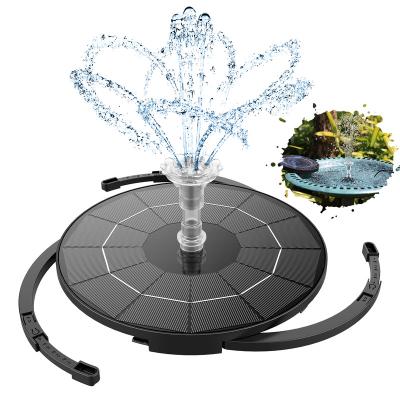 China Garden Decoraction AISITIN Solar Fountain Pump, 3.5W Solar Powered Water Fountain Pump with 6 Nozzles, Solar Bowl Floating Fountain for Garden for sale