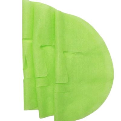 China Custom Made Plant Fiber Alginate Face Mask Moisturizer Nonwoven Face Mask Green Sheet Alginate Face Mask for sale