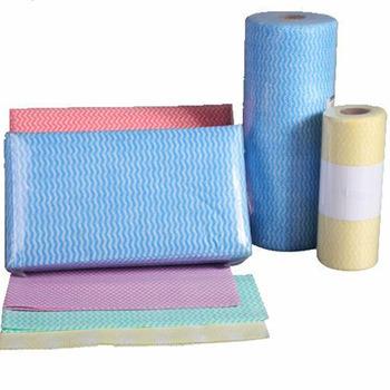 China Viable colorful non-woven rag clean cloth on the kitchen for sale