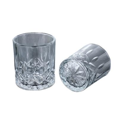 China Gift & Homemade Craft Candle Cup Aroma Perfume Candle Holder Crystal Clear Cup Empty Home DIY Cup for sale