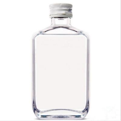 China 100ML Luxury Modern Wholesale Small Liquor Glass Bottle Spirit Bottle For Whiskey for sale