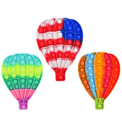 China Fuuny Noise Play Hot Air Balloon Anti Stress Autism Noise Toys Bubble Popit Sensory Push Bubble Toy Silicone Bubble Popit Sensory for sale