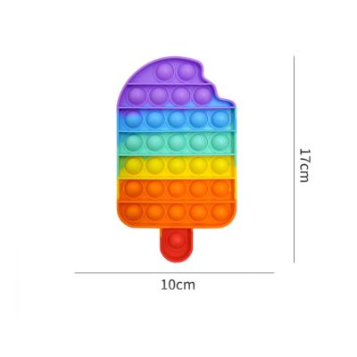 China Fuuny Noise Push Bubble Busy Person Sensory Toy Popit Rainbow Other Educational Kids Toys New Finger Silicone Busy Person Sensory Toy for sale