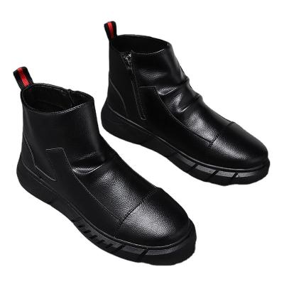 China Men's High Top Running Shoes Martin Boots Anti-slippery Casual Waterproof Non-slip Shoes for sale