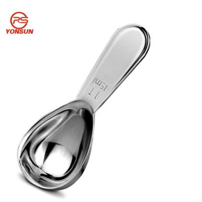 China 15ml/30ml 304 Stainless Steel Coffee Scoop Tablespoon Durable Sustainable Tea Measuring Sugar Spoon for sale