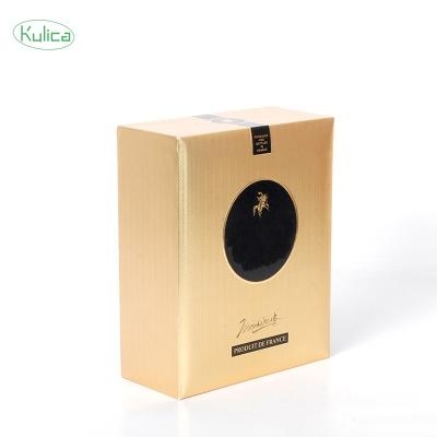 China KULICA Recyclable Customized Luxury Gold Foil Gift Paper Boxes Packaging With Sliver Drawer Jewelry Box for sale