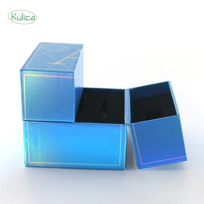 China Materials KULICA Christmas Heart Shape Gift Box Recycled Flip Box Flip Box Skin Care Jewelry Gift Box for sale