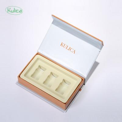 China Gift & Magnetic Top Open Mystery Gift KULICA Perfume Skin Care Craft Luxury Cosmetic Packaging Paper Filp Box for sale