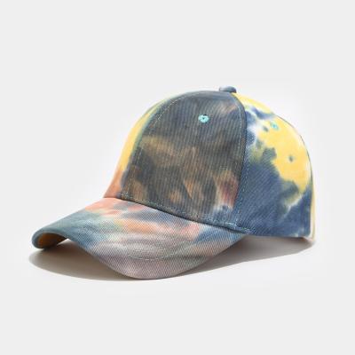 China Custom Unique Design Cotton Print Hat Tie Dye Baseball Cap COMMON for sale