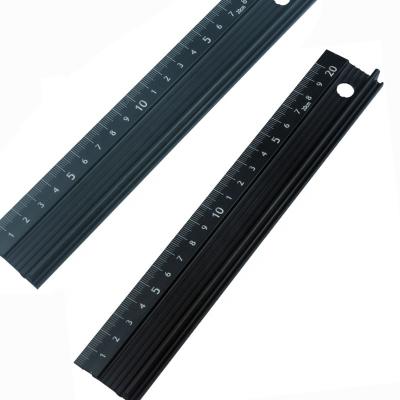 China Aluminum alloy aluminum maker and durable laser scale ruler blackening process drawing line without moving ink for sale