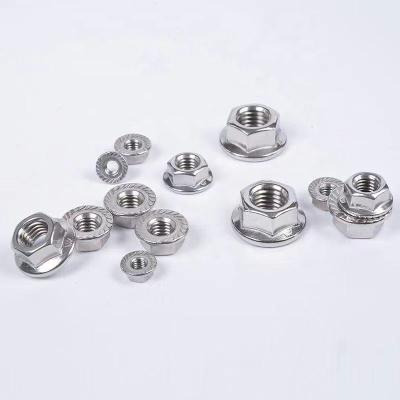 China Aluminum Custom Grade 4.8 8.8 10.9 Titanium Steel Collar Nut M6 M8 M10 Flange Galvanized Hexes for sale