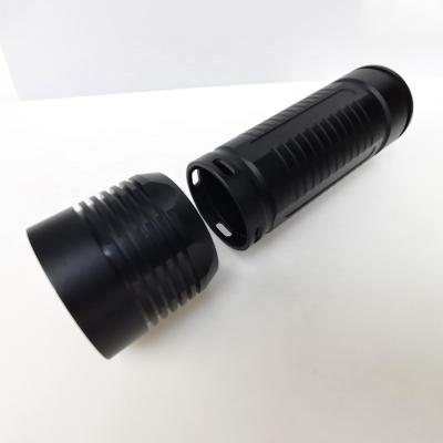 China High Quality Aluminum Custom CNC Machining Flashlight Aluminum Housing For LED Lighting Parts for sale