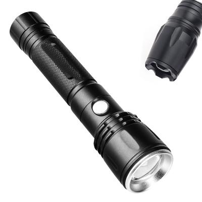 China Custom Aluminum CNC Machining Emergency Pocket Led Torch Mini High Power Style Manual Tactical Led Flashlight Rechargeable for sale