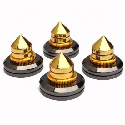 China Aluminum Custom Machining Speaker Nails CD Amplifier Turntable Pad Stand Cone Floor Feet for sale