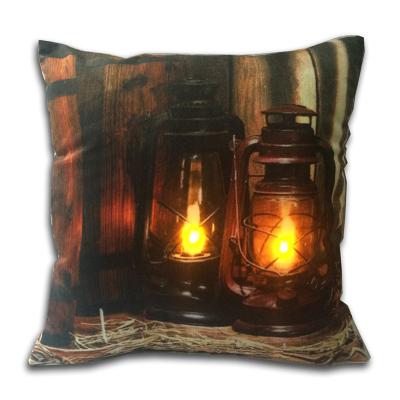 China Wholesale Viable LED Light Up Pillow Daily Home Decorative Pillow LED Cushion 45x45cm With Filling for sale