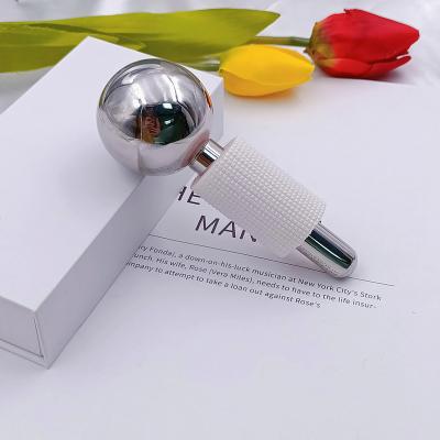 China Face Beauty Facial Ice Globes Massage Stainless Steel Ice Ball Cooling Massage for sale