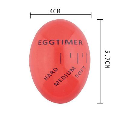 China Viable Cheap Perfect Color Changing Soft Boiled Egg Kitchen Cooking Eco-friendly Resin Egg Timer Red for sale