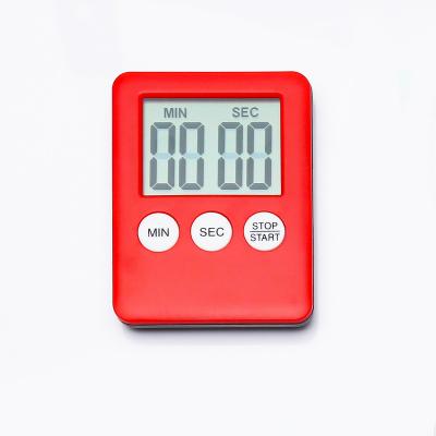 China Mini LCD Digital Display Kitchen Timer STANDARD Magnetic Refrigerator Stopwatch Electronic Timer Viable Square Magnetic Countdown Timer for sale