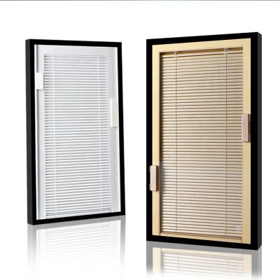 China Bathroom Guangdong Easy Install Built-in Louver Windows Between Insulating Glass Blinds Inside Glass for sale