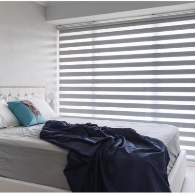 China Contemporary Smart Windows Blinds Motorized Zebra Shades Waterproof Electric Zebra Blinds With Fireretardant Fabric for sale