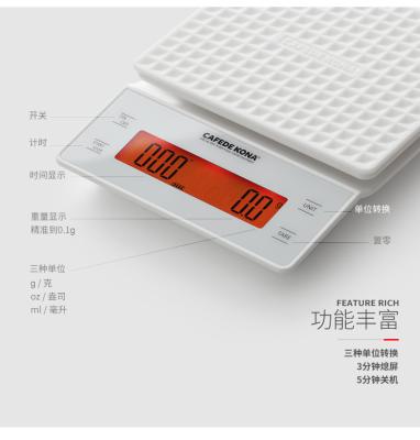 China Coffee Scales Hand Coffee Scale Smart Baking Scale Electronic Baking Scale With Timing For Bar Counter Kitchen Food for sale