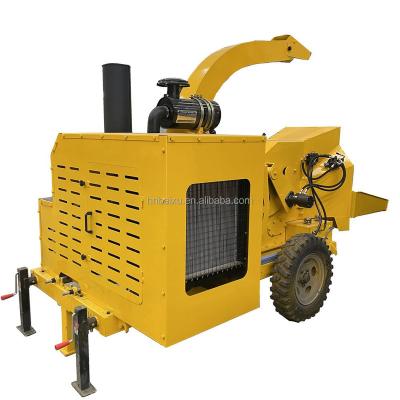 China Wood processing sell well small mobile diesel branch trunk pulverizer wood chipper machine for garden use for sale