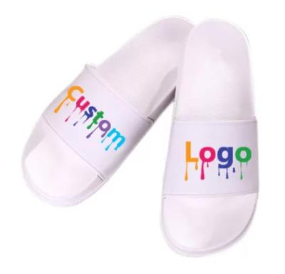 China New Design Sublimation Massage Slips Factory Custom Logo Women Slides Slipper For Men for sale