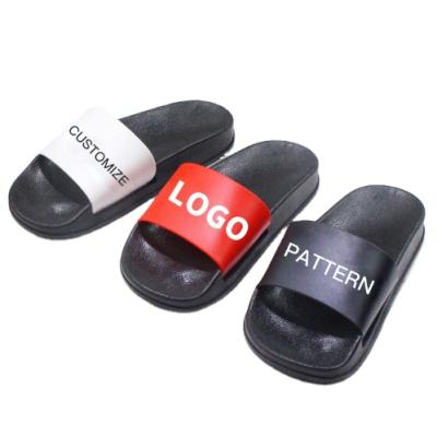 China 2020 Fast Shipping Brand DIY Massage Slides Large Size Custom Shoes Slides Sandals With Logo for sale