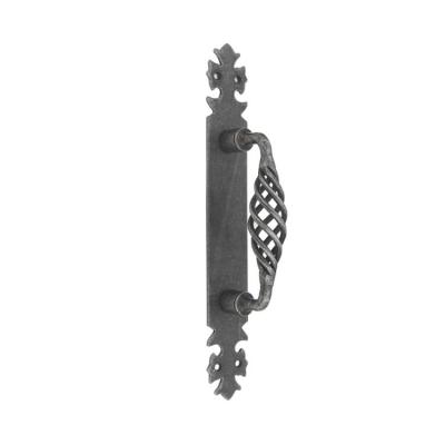 China Fancy Modern Professional Cast Iron Lever Latch Black Door Handles for sale