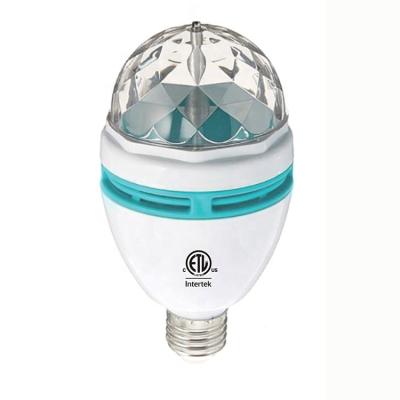 China Cheap White Plastic Housing Party Disco Ball Hotel Home Party RGB Led Decoration Light Color Changing Bulb for sale