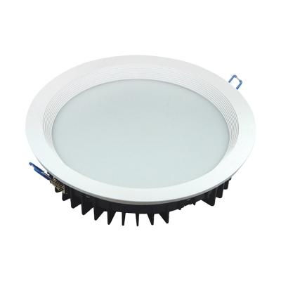 China Anti-glare line tops dimmable aluminum alloy new arrival price manufacturing power supply smart cob 30w recessed led downlight for sale