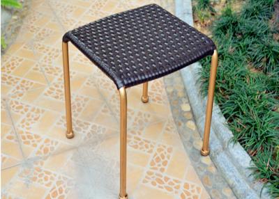 China Contemporary Rattan Stools Furniture , Square Wicker Patio Furniture for sale