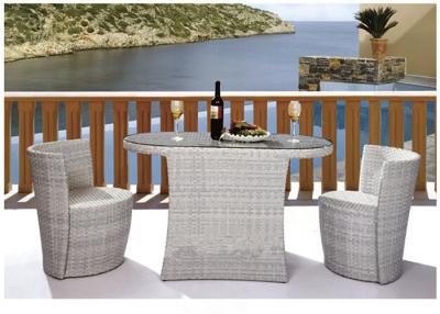 China Hotel Furniture Plastic Rattan Bar Sets / Outdoor Bar And Stool Set for sale