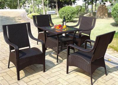 China Modern Square Rattan Dining Set Indoor Apartment Balcony Furniture for sale