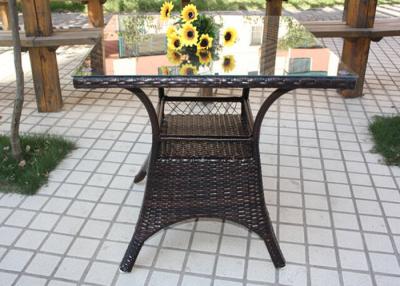 China Custom Small Rattan Garden Table for Restuarant , Balcony , Patio for sale