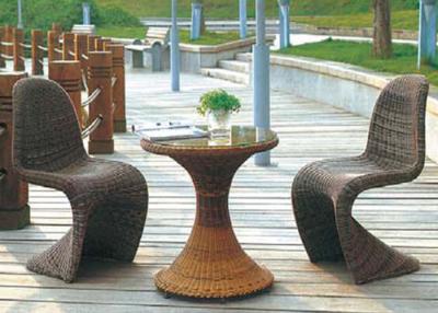 China Unique PE Rattan Bar Set / Outdoor Or Indoor Cafe Furniture for sale