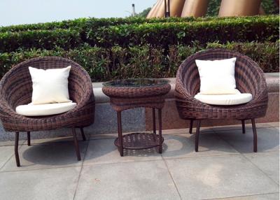 China Weatherproof Rattan Egg Chair Set for sale