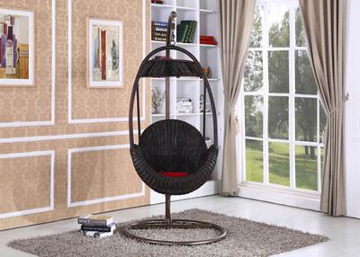 China Outdoor Rattan Hanging Swing Chair / Rattan Egg Swing Chair in Basket Shape for sale