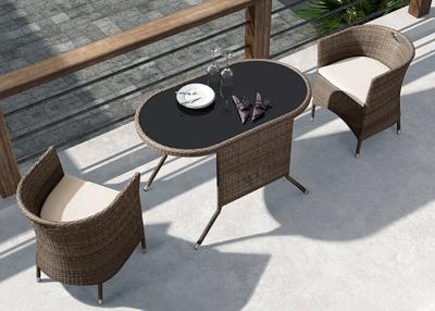 China Save Space Style Pub Outdoor Table And Chair Sets Plastic Rattan Furniture for sale