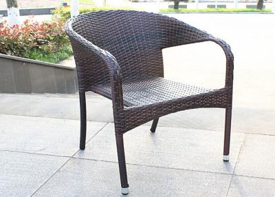 China Coffee Plastic Rattan Chair Indoor / Outdoor Dining Room Furniture for sale