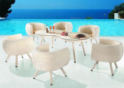 China U Shape Seat Outdoor Rattan Furniture 8 Digit Table Rattan Bar Sets for sale