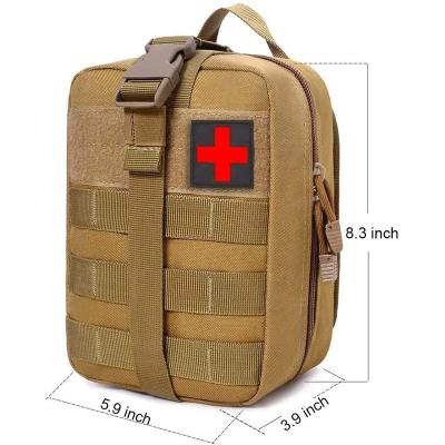 China Molle First Aid Empty Emergency Small EMT Tactical Medical Pouch Outdoor Survival Waist Bag for Camper Door Increasing Travel Use for sale