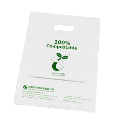 China Wholesale 100% Eco-Friendly Compostable Biodegradable Cornstarch Pla Carry Plastic Eco-Friendly T-Shirt Bags Waste Shopping Supermarket for sale